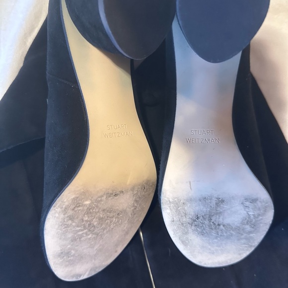 Stuart Weitzman Eloise 75 Knee High Black Boots Heel Black 8.5 - Picture 3 of 6